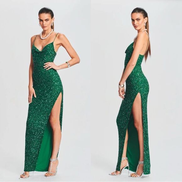 Retrofete Loretta Sequin Maxi Dress - Picture 2 of 9